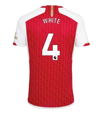 Arsenal Ben White #4 Hjemmebanetrøje 2023-24 Kort ærmer